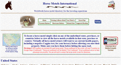 Desktop Screenshot of horsemotel.com
